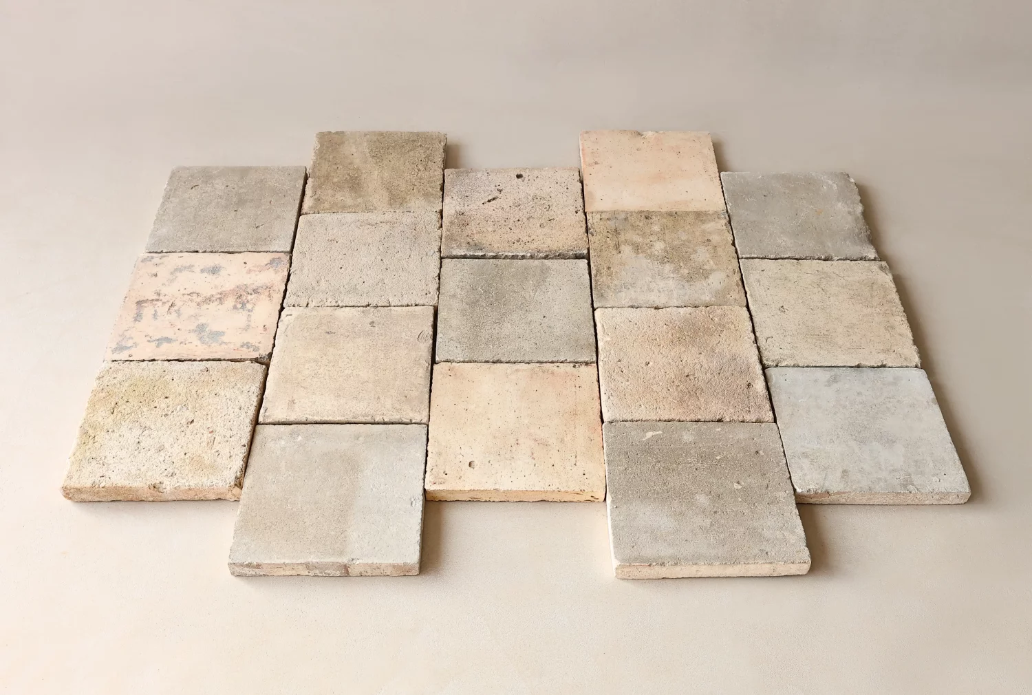 Alte Terracotta Boden