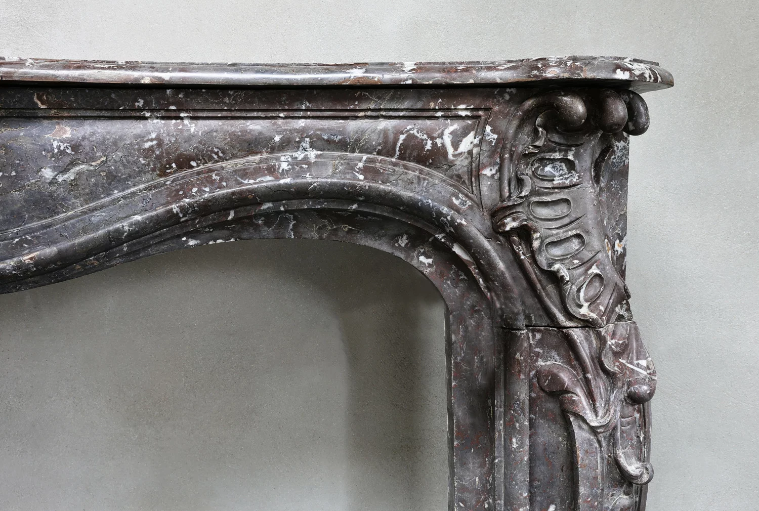 belgischer marmor kaminmaske