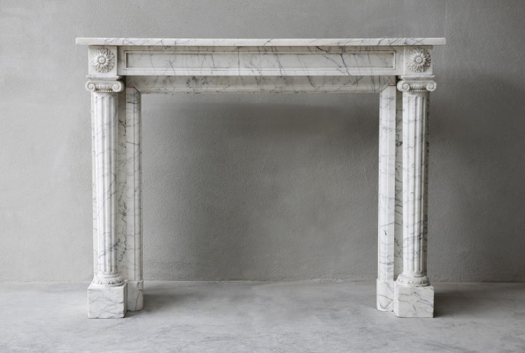 antike Marmor kamin
