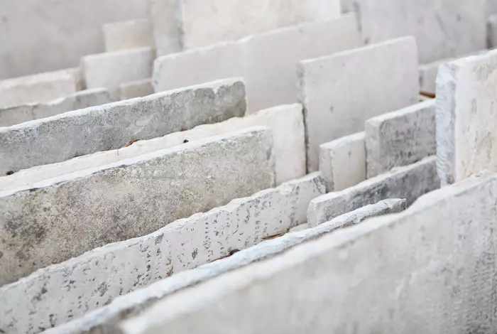 Alter Kalkstein Platten