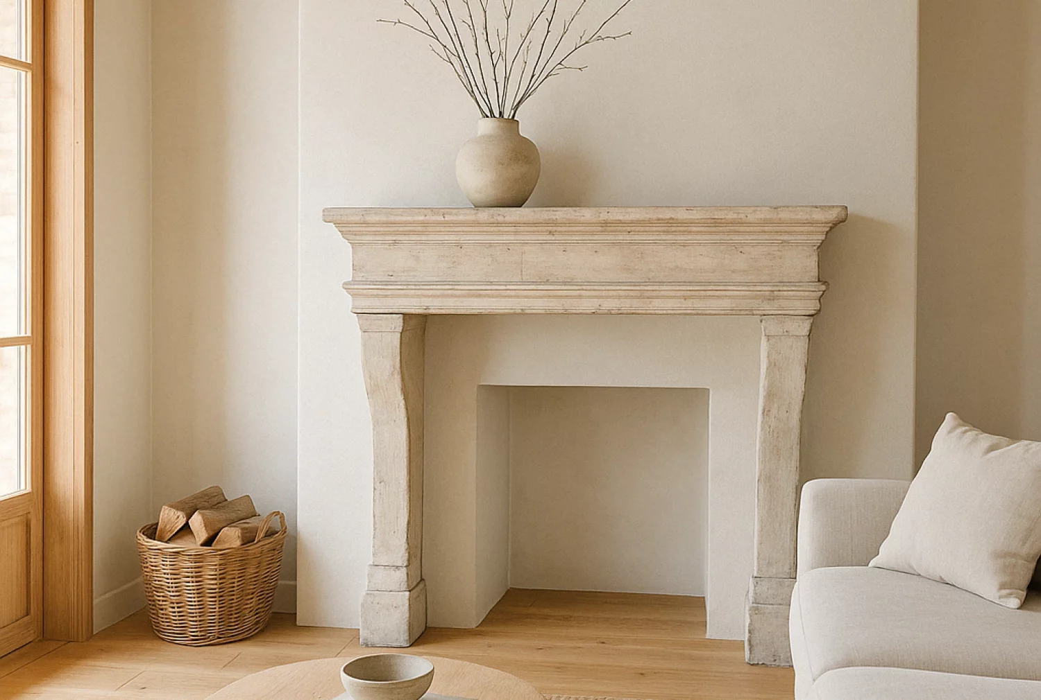 impression antiker kamin