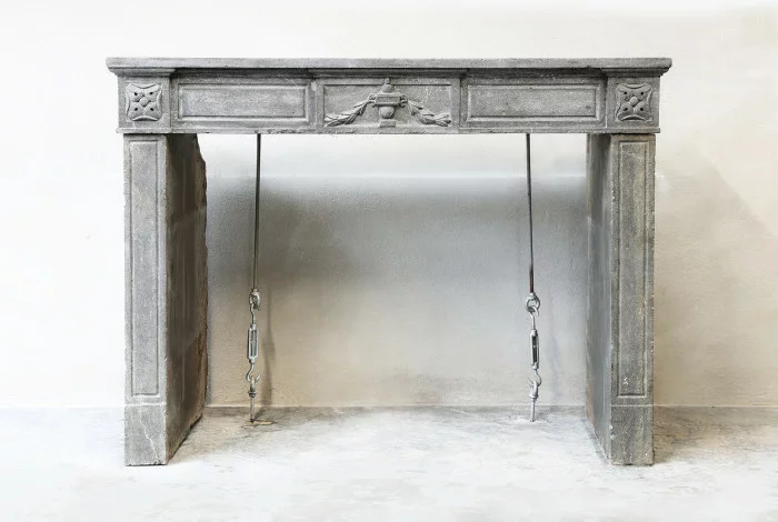 antiker Marmor stein kamin