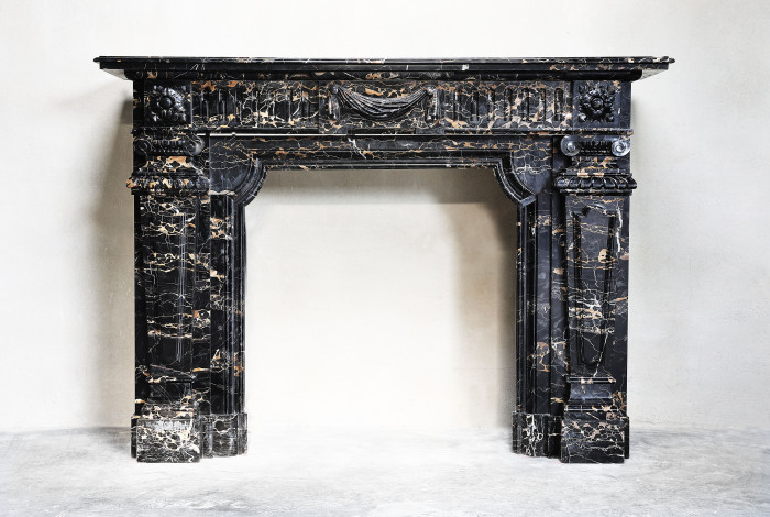 Antiker marmor kaminmaske