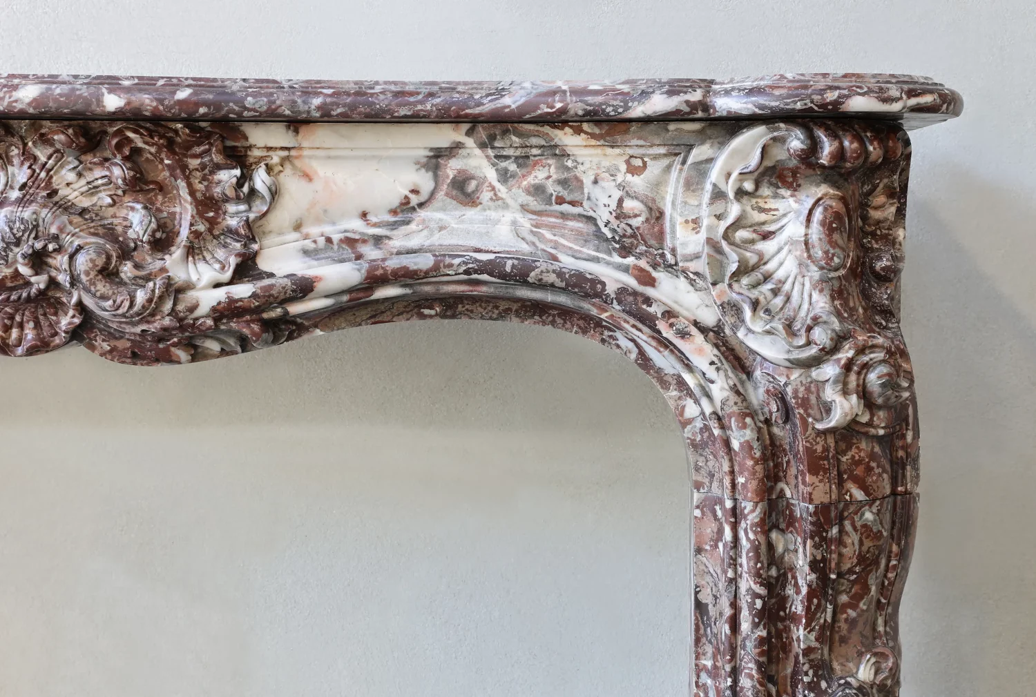 Rouge de rance marmor kaminmaske