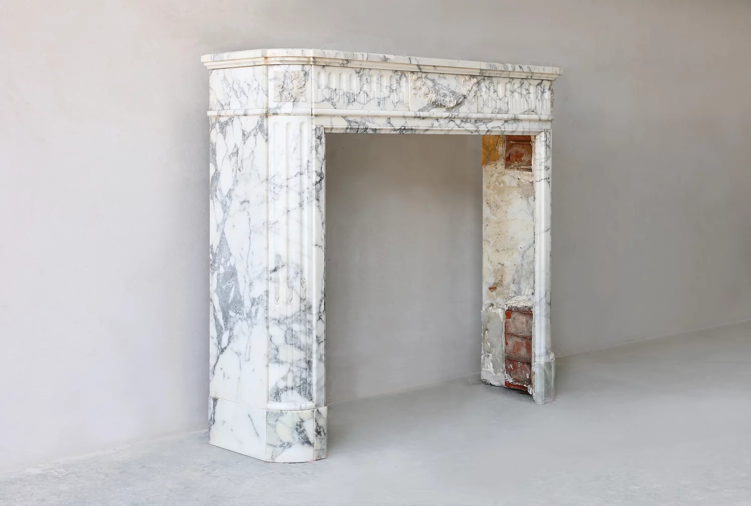 arabescato Marmor kaminmaske