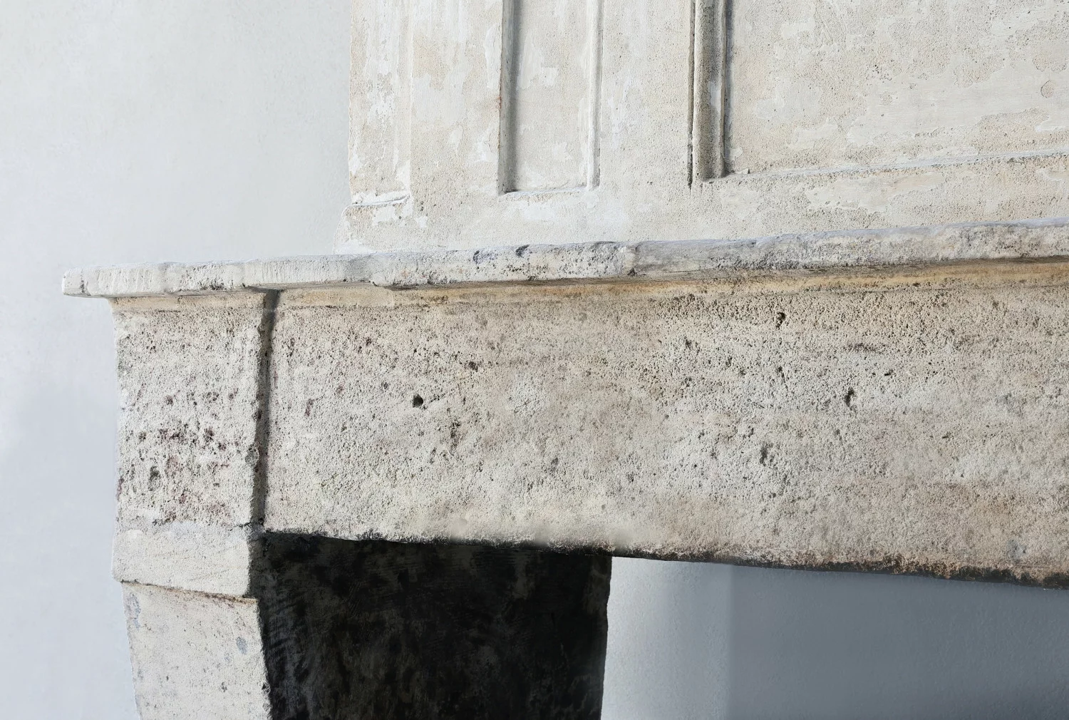 kaminmaske von französischer kalkstein