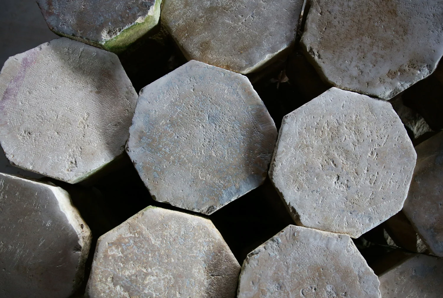 alte oktogonale franzosische platten