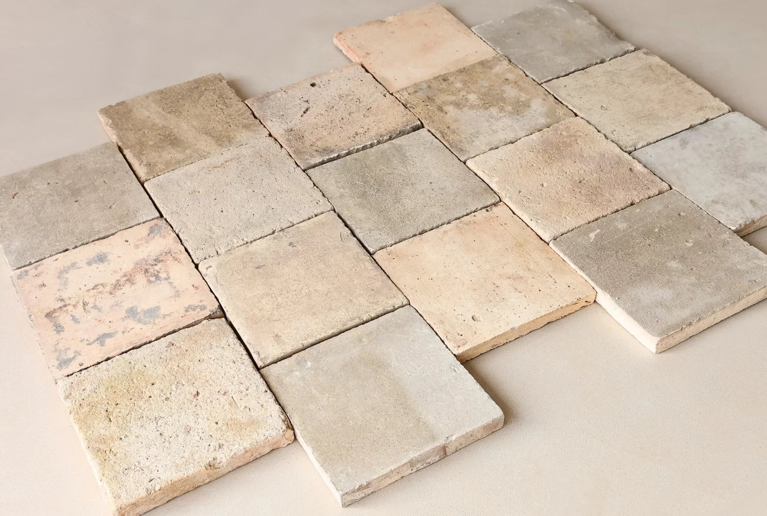 Alte Terracotta Boden